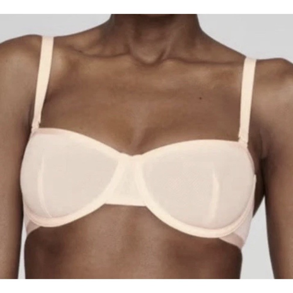 NWT Cuup Bra The Balconette Mesh Sand Sz 32D